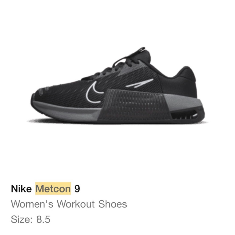 Nike Metcon 9 Training Shoes Women Size 8.5